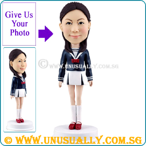 Full Custom 3D Sexy School Costume Sweet Lady Figurine